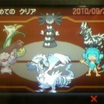 【 #pokemonBW 】サブROMの黒もクリア